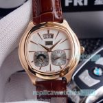 Swiss Replica Piaget Black Tie Emperador GMT G0A32017 Rose Gold Watch